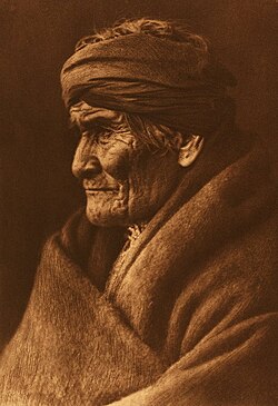 Portrait of Geronimo by Edward S. Curtis, 1905