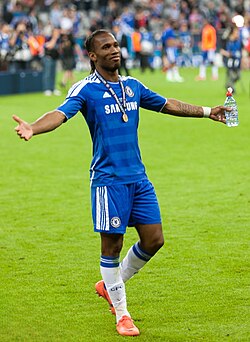 Didier Drogba scored the equalising goal and the winning penalty.