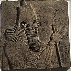 A partial relief of Tiglath-Pileser III, r. 745–727 BC, under whom the Neo-Assyrian Empire was consolidated, centralized and significantly expanded