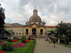 The Sanctuary of Loyola in Azpeitia, Basque Country, Spain, the main Jesuit shrine in the birthplace of Ignatius of Loyola