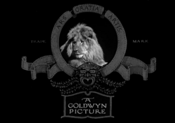 The live-action lion mascot of Goldwyn Pictures from 1917, later Metro Goldwyn Mayer (MGM)