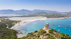 16th century watchtower on the coast of Sardinia