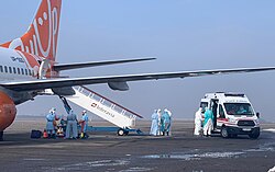 Ukraine evacuates Ukrainian citizens from Wuhan, China.