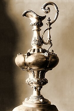 The America's Cup in neo-Mannerist style, 1848