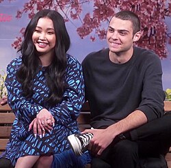 The leading actors Lana Condor (left) and Noah Centineo (right).