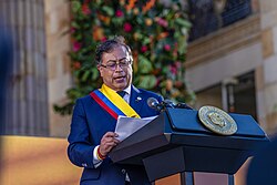 Gustavo Petro, the country's first left-wing president