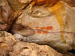 Rock painting by the San people, Cederberg