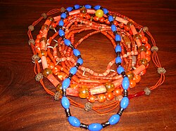 During their initiation, a person will be given a necklace associated with their tutelary orixá
