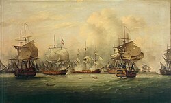Battle of Dogger Bank (1781) by Thomas Luny
