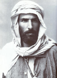 Pierre Savorgnan de Brazza in his version of the "native" dress, photographed by Félix Nadar