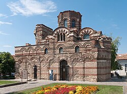 Church of Christ Pantocrator (13th-14th century), Nesebar, Bulgaria, late Byzantine cross-in-square style, UNESCO World Heritage Site