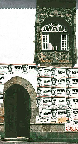 Eanes campaign posters in Braga, 1976.