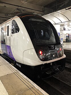 Elizabeth Line Class 345 at London Liverpool Street in 2020