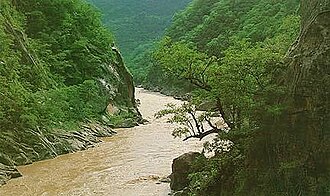 The Pilcomayo river at Tarija, Bolivia.