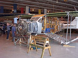 Bellanca Aircruiser under restoration at the Western Canada Aviation Museum, Winnipeg, 2006