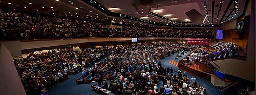First Baptist Church of Jacksonville, Florida worship service