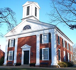 The courthouse of Washington, Virginia, constructed in 1833-1834