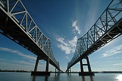 The two bridge spans in 2006