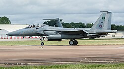The F-15S/SA jetfighters are one of the major combatants that Boeing has sold to the Saudi Arabia. The aircraft are heavily utilized in the Saudi-led intervention in the Yemeni civil war.