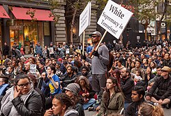 Protest in response to the Alton Sterling killing, San Francisco, California, July 8, 2016