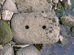 Stone block from the Kilmarnock and Troon Railway