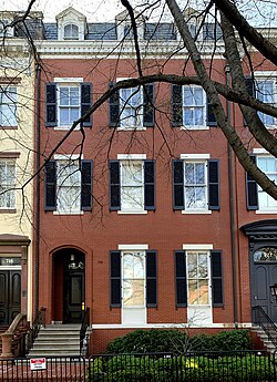 718 Jackson Place NW, Washington, D.C., the fourth and final headquarters for the Congress of Industrial Organizations. As of 2008, the building is owned by the federal government and houses small units attached to the Executive Office of the President.[16]