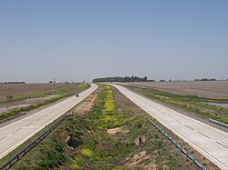 A stretch of National Route 9 between Rosario and Córdoba