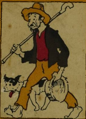 Jeca Tatu, a fictional Caipira man created by Monteiro Lobato.