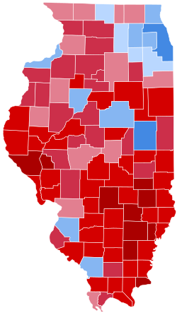 2024 U.S presidential election results by county in Illinois