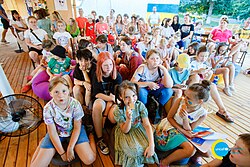 Internally displaced children from other parts of Ukraine in the Zakarpattia Oblast of western Ukraine