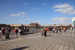 The Jemaa el-Fnaa in Marrakesh