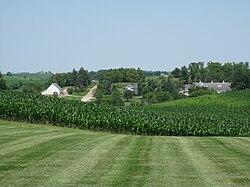 Central Iowa cornfield, part of the Corn Belt