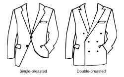 Single- vs. double-breasted jacket