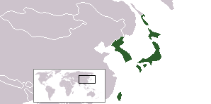 Location of Imperial Japan