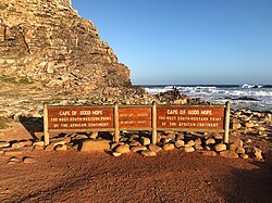 Sign at the Cape of Good Hope, 2018