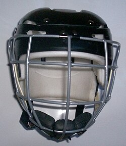 A standard hurling helmet