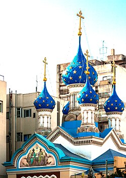 The Russian Orthodox Cathedral of the Holy Trinity.