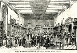 Opening of the King George III Museum by Albert, Prince Consort on 1 July 1843