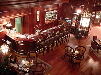 A hotel bar in Switzerland