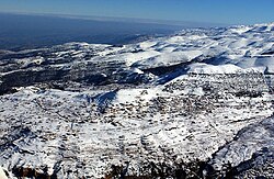 Snow on Mount Lebanon.