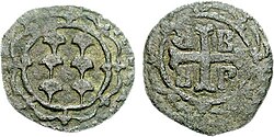 Denaro of Francesco II Gattilusio, lord of Lesbos (1384–1403)