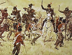 Kentucky militia at the Battle of the Thames in 1813