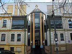 The House of Gospel in Kyiv, the central church of the AUС EСB.
