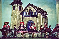 Performance in 1981 at the Centro Qosqo de Arte Nativo