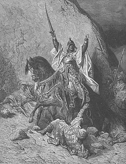 19th-century depiction of a victorious Saladin, by Gustave Doré