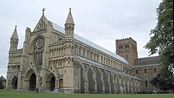 St Albans Cathedral of England, completed in 1089