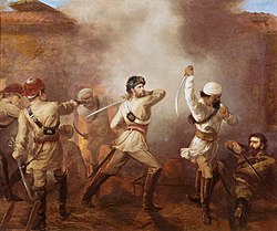 5th Bengal European Cavalry Winning the Victoria Cross at Khurkowdah, Indian Mutiny, 15 August 1857