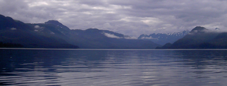 Idaho Inlet into Chichagof Island in August 2011.