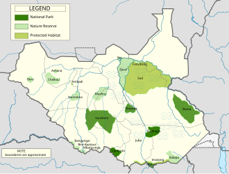 Protected areas in South Sudan