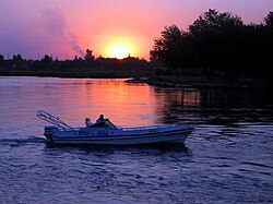View of the Tigris river in Mosul